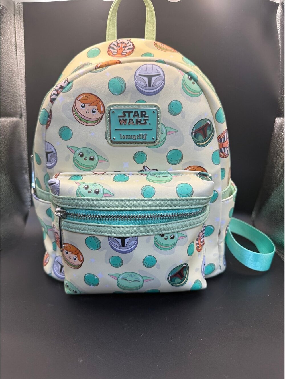 Loungefly Star Wars Macaron Mini Backpack Grogu Mandalorian Ahsoka Boba Fett